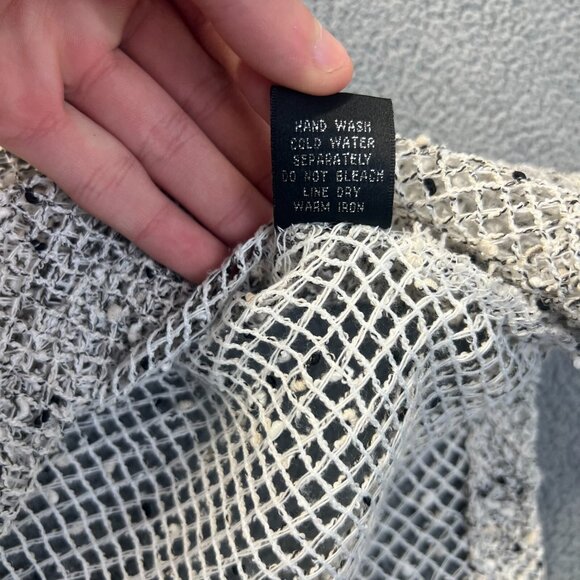 1X Gypsy Boho Hippie Open Front Open Weave Jacket from Mirror Image Women's - Picture 7 of 11